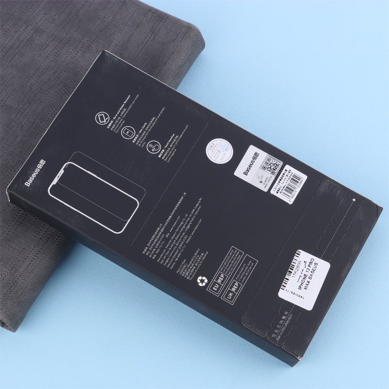 گلس تمام صفحه باسئوس SGBL170202 آیفون iPhone 13 Pro Max بسته 2 عددی