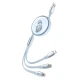 کابل 3 سر فست شارژ ProOne PCC118R 2.4A 1.1m