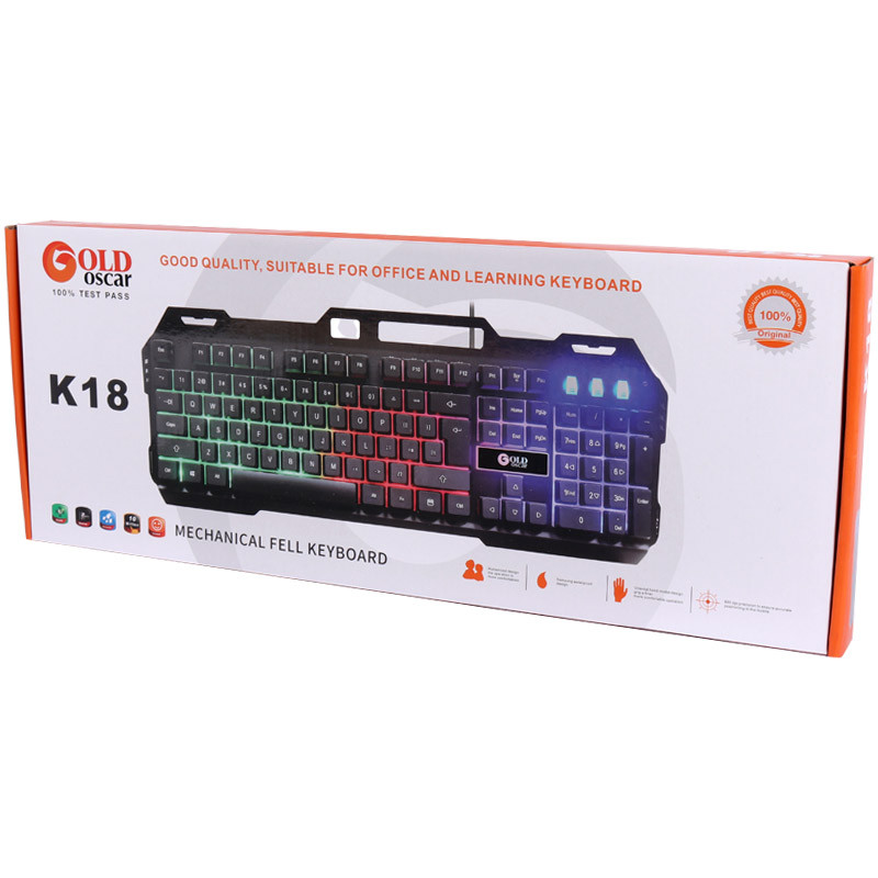 کیبورد گیمینگ گلد اسکار K18