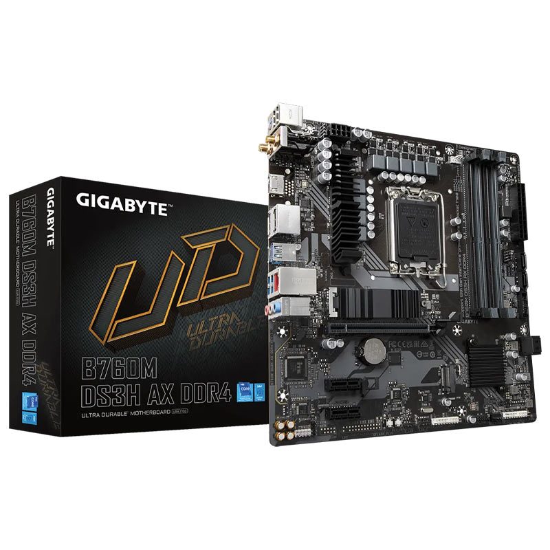 مادربرد گیگابایت Gigabyte B760M DS3H AX rev.1.0 DDR4 LGA 1700