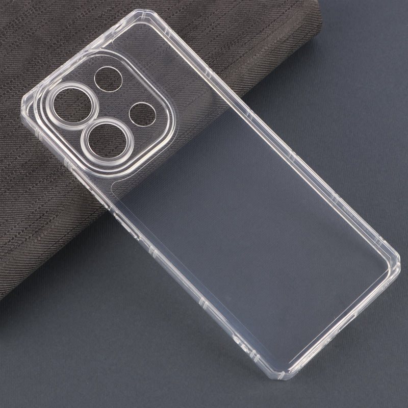 قاب ژله ای شفاف محافظ لنزدار شیائومی Redmi Note 13 4G