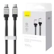کابل تبدیل فست شارژ Baseus CoolPlay Series CAKW00030 Type-C to Type-C PD 100W 2m