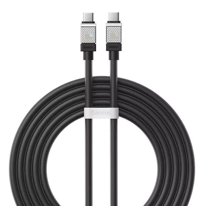 کابل تبدیل فست شارژ Baseus CoolPlay Series CAKW00030 Type-C to Type-C PD 100W 2m