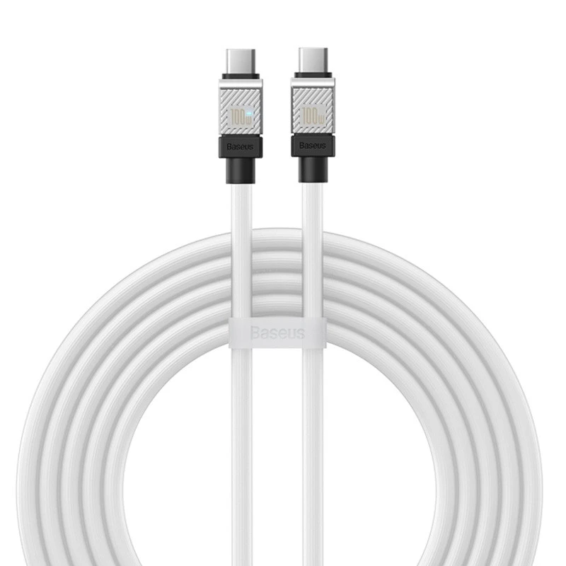 کابل تبدیل فست شارژ Baseus CoolPlay Series CAKW00030 Type-C to Type-C PD 100W 2m