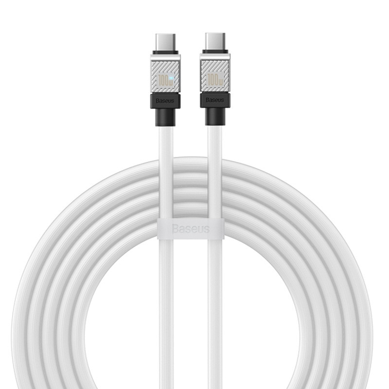 کابل تبدیل فست شارژ Baseus CoolPlay Series CAKW00030 Type-C to Type-C PD 100W 2m