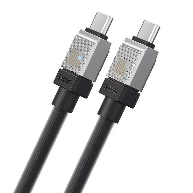 کابل تبدیل فست شارژ Baseus CoolPlay Series CAKW00030 Type-C to Type-C PD 100W 2m