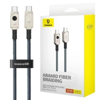 کابل تبدیل فست شارژ Baseus Unbreakable Series P10355800221-00 Type-C To Type-C PD 100W 1m