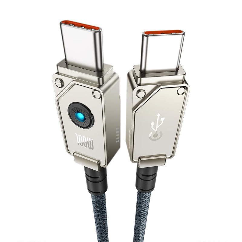 کابل تبدیل فست شارژ Baseus Unbreakable Series P10355800221-00 Type-C To Type-C PD 100W 1m