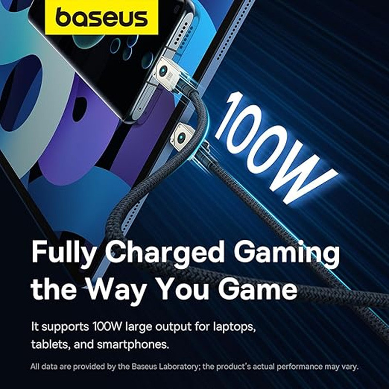 کابل تبدیل فست شارژ Baseus Unbreakable Series P10355800221-00 Type-C To Type-C PD 100W 1m