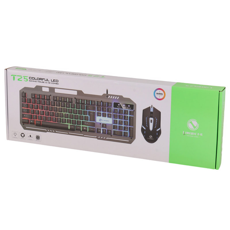 کیبورد و موس گیمینگ لایمید T25