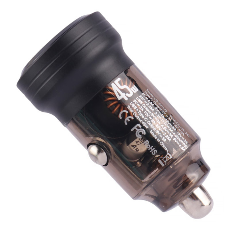 شارژر فندکی فست شارژ Usams US-CC175 5A QC3.0 PD 45W