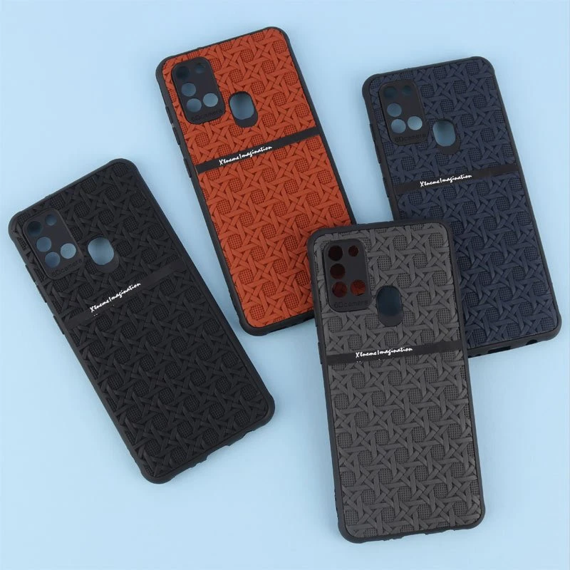 قاب ژله ای سامسونگ Galaxy A21s طرح حصیری محافظ لنزدار Pro Camera