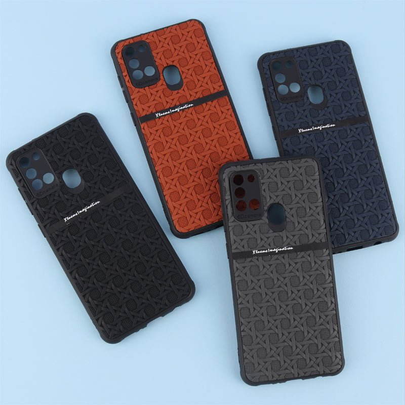 قاب ژله ای سامسونگ Galaxy A21s طرح حصیری محافظ لنزدار Pro Camera