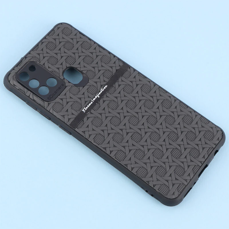 قاب ژله ای سامسونگ Galaxy A21s طرح حصیری محافظ لنزدار Pro Camera