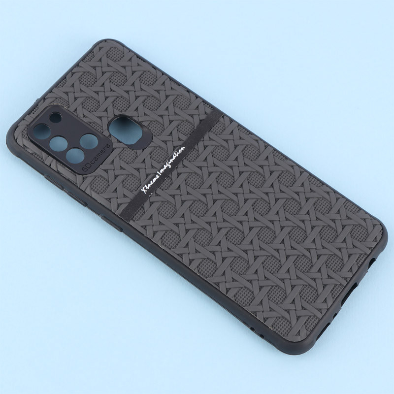 قاب ژله ای سامسونگ Galaxy A21s طرح حصیری محافظ لنزدار Pro Camera