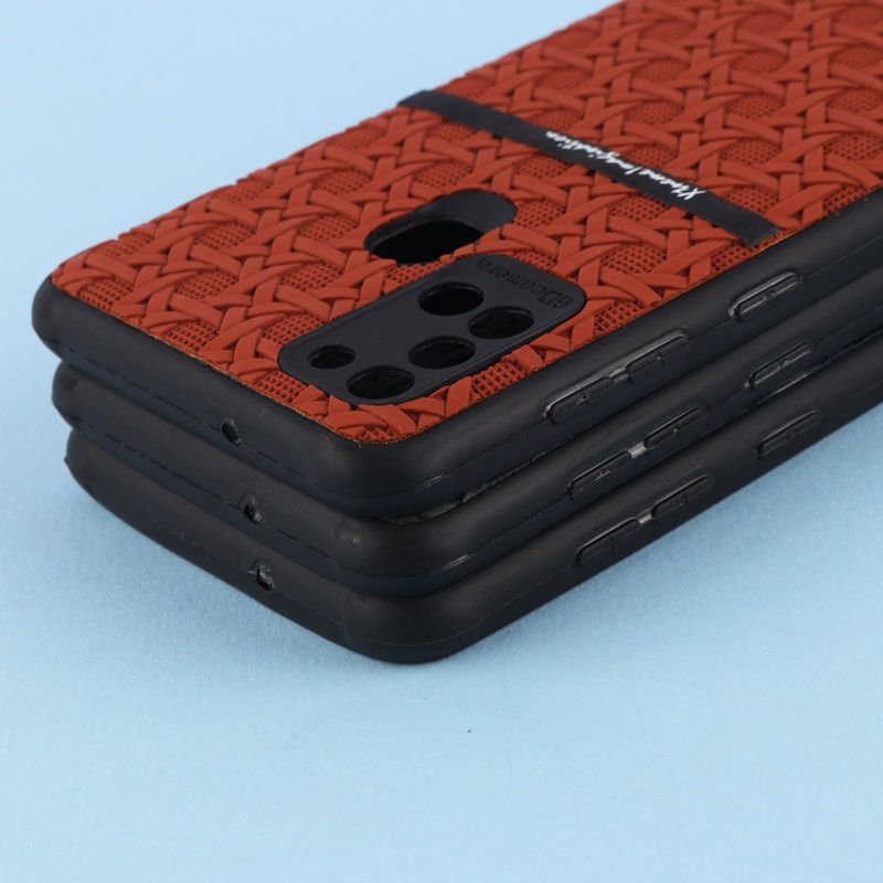 قاب ژله ای سامسونگ Galaxy A21s طرح حصیری محافظ لنزدار Pro Camera