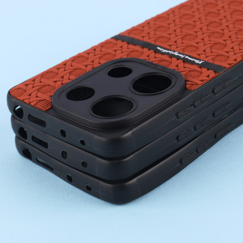 قاب ژله ای شیائومی Redmi Note 13 Pro 4G طرح حصیری محافظ لنزدار Pro Camera