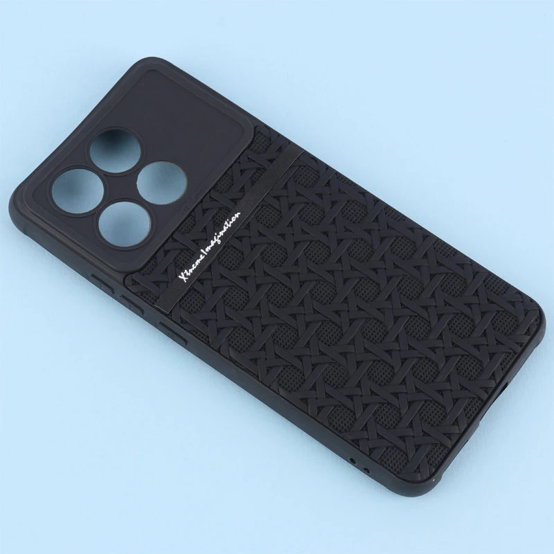 قاب ژله ای شیائومی Poco X6 Pro طرح حصیری محافظ لنزدار Pro Camera
