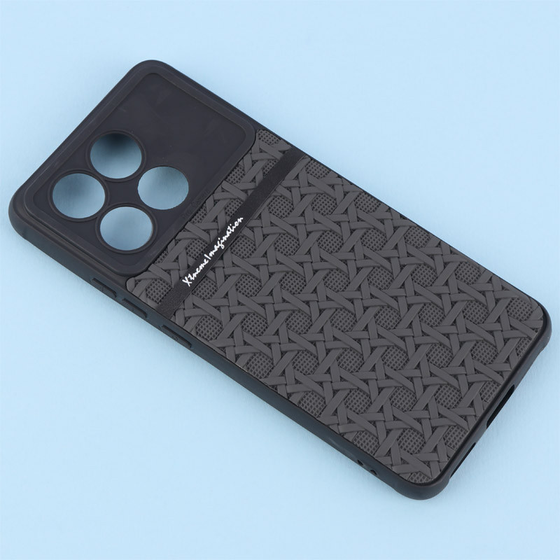 قاب ژله ای شیائومی Poco X6 Pro طرح حصیری محافظ لنزدار Pro Camera
