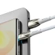 کابل تایپ سی فست شارژ Baseus Glimmer Series CADH000602 6A 100W 2m