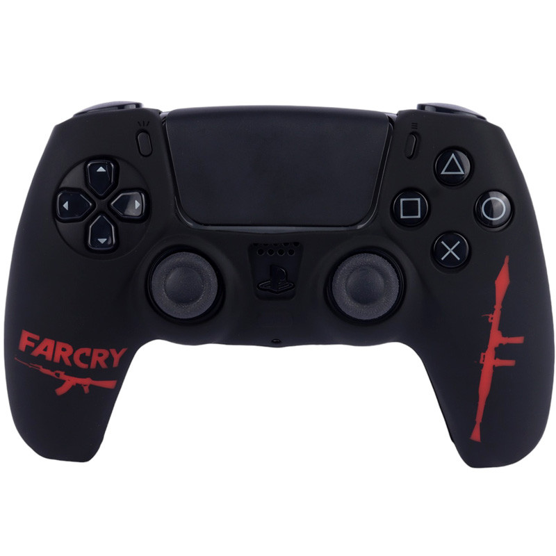 روکش دسته PS5 طرح FARCRY مشکی قرمز