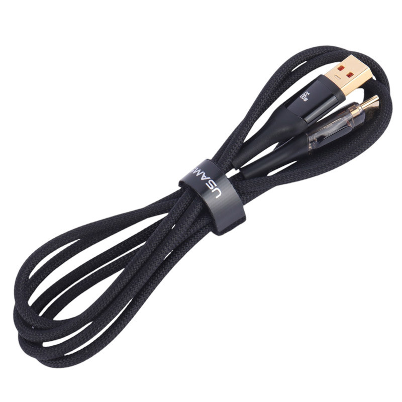 کابل تایپ سی فست شارژ Usams US-SJ592 6A 66W 1.2m