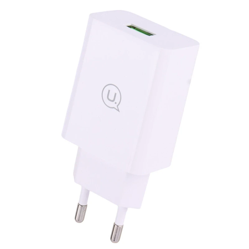 شارژر دیواری فست شارژ Usams T48OCLN 3A QC3.0 PD 18W + کابل تایپ سی