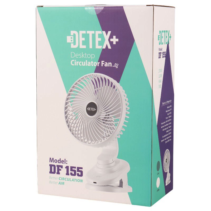 پنکه گیره ای شارژی DETEX+ DF155