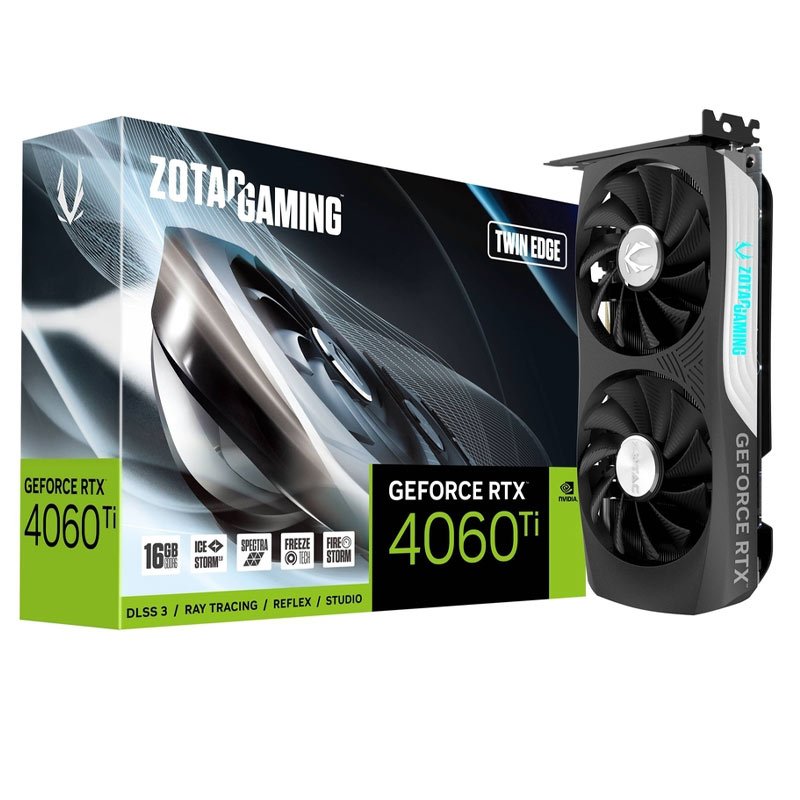 کارت گرافیک Zotac Gaming GeForce RTX 4060 Ti Twin Edge 16GB GDDR6 128Bit