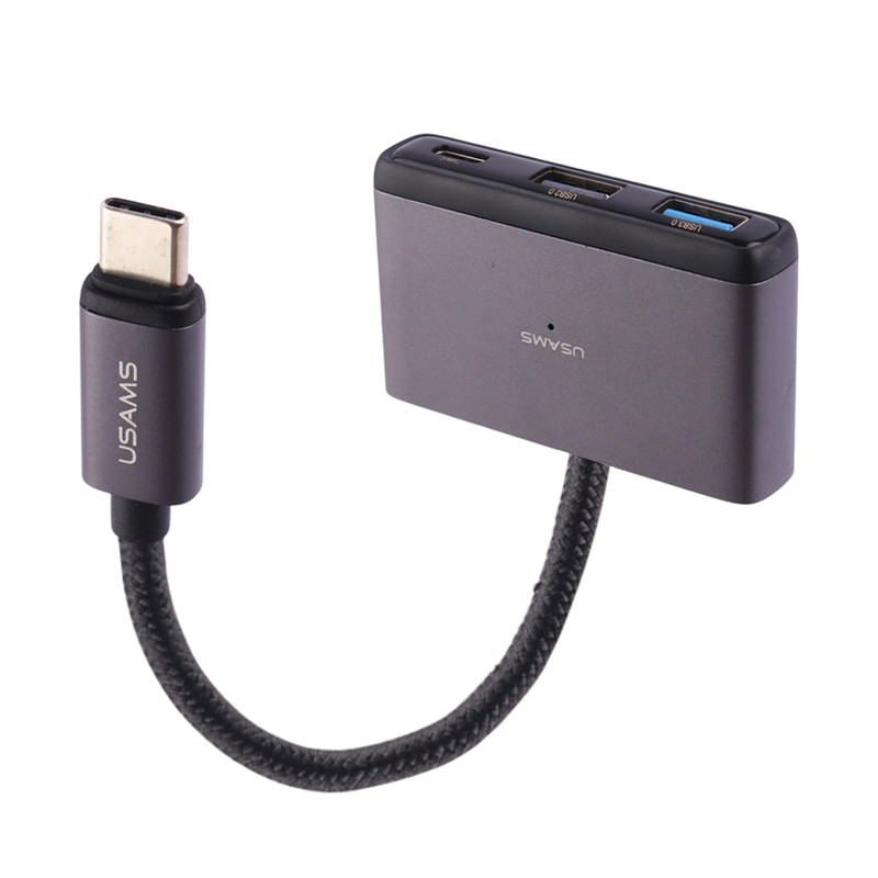 هاب و رم ریدر Usams US-SJ628 Type-C To USB2.0/USB3.0/SD/Micro SD/Type-C PD