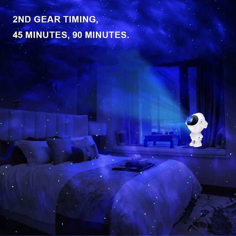 چراغ رقص نور کهکشانی اسپیکر دار بلوتوثی 3D Projection Light