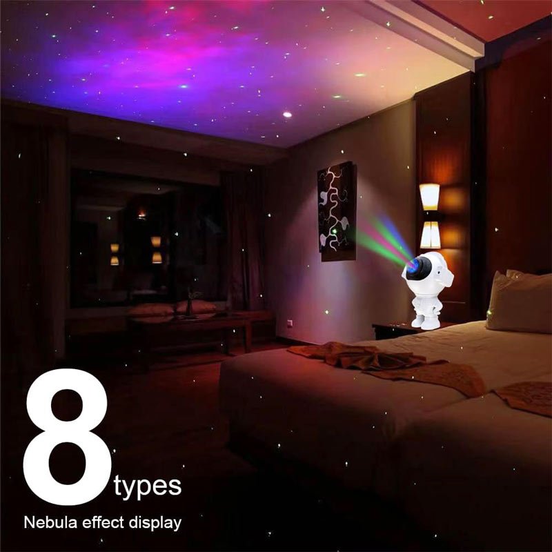 چراغ رقص نور کهکشانی اسپیکر دار بلوتوثی 3D Projection Light