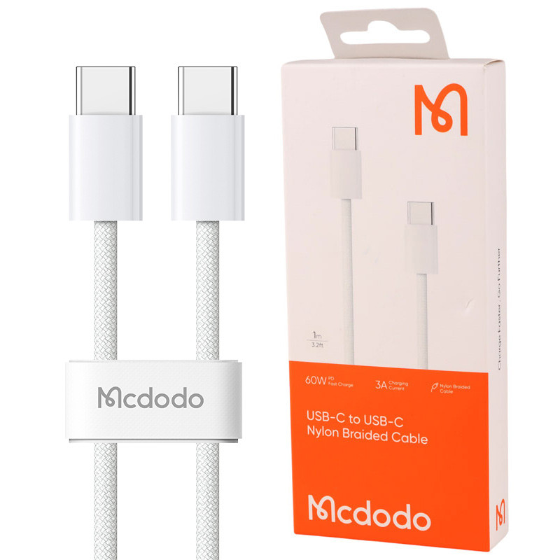 کابل تبدیل فست شارژ Mcdodo CA-569 Type-C to Type-C PD 3A 60W 1m