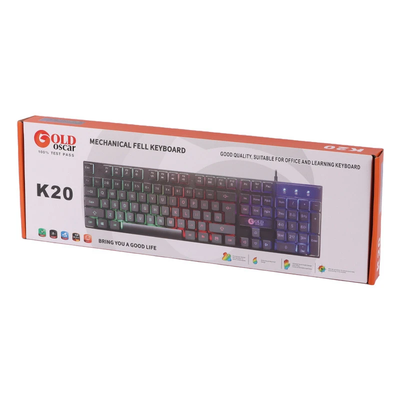 کیبورد گیمینگ گلد اسکار K20