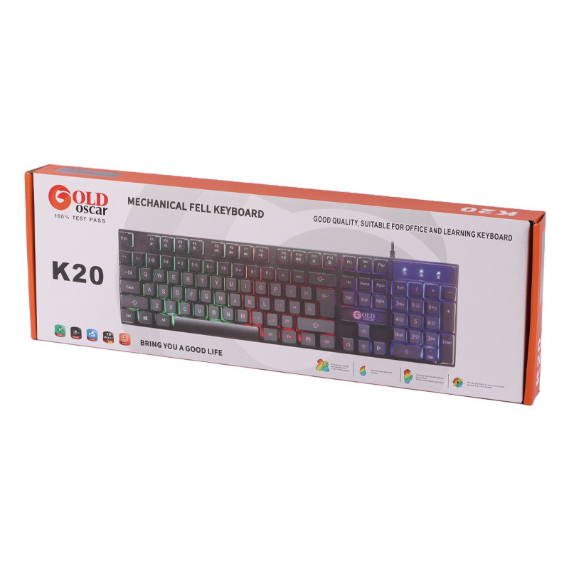 کیبورد گیمینگ گلد اسکار K20