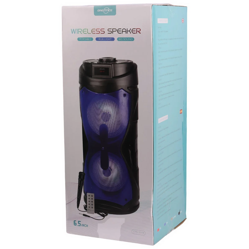 اسپیکر چمدانی بلوتوثی گریت نایس GTS-2073 + میکروفون و ریموت کنترل