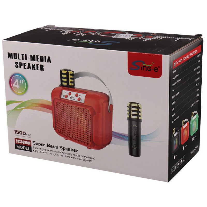 اسپیکر بلوتوثی سینگ ای ZQS1490W + میکروفون