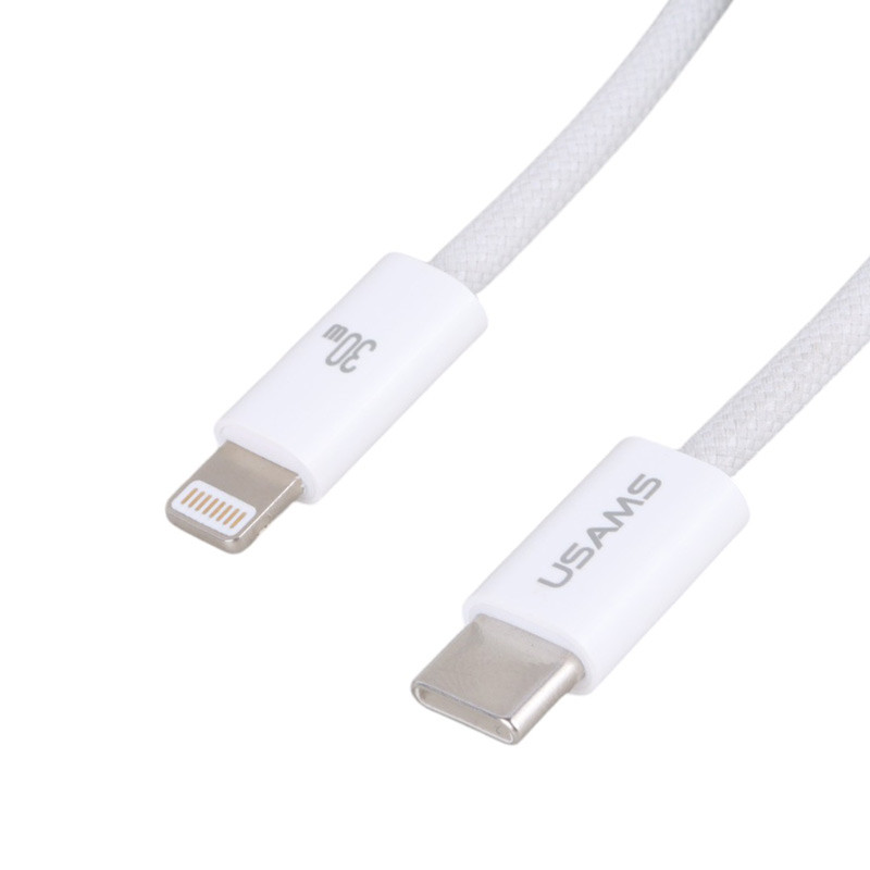 کابل تبدیل فست شارژ Usams US-SJ657 Type-C To Lightning PD 30W 1.2m