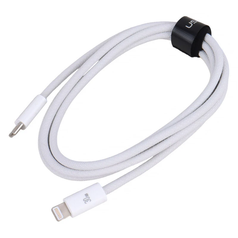 کابل تبدیل فست شارژ Usams US-SJ657 Type-C To Lightning PD 30W 1.2m