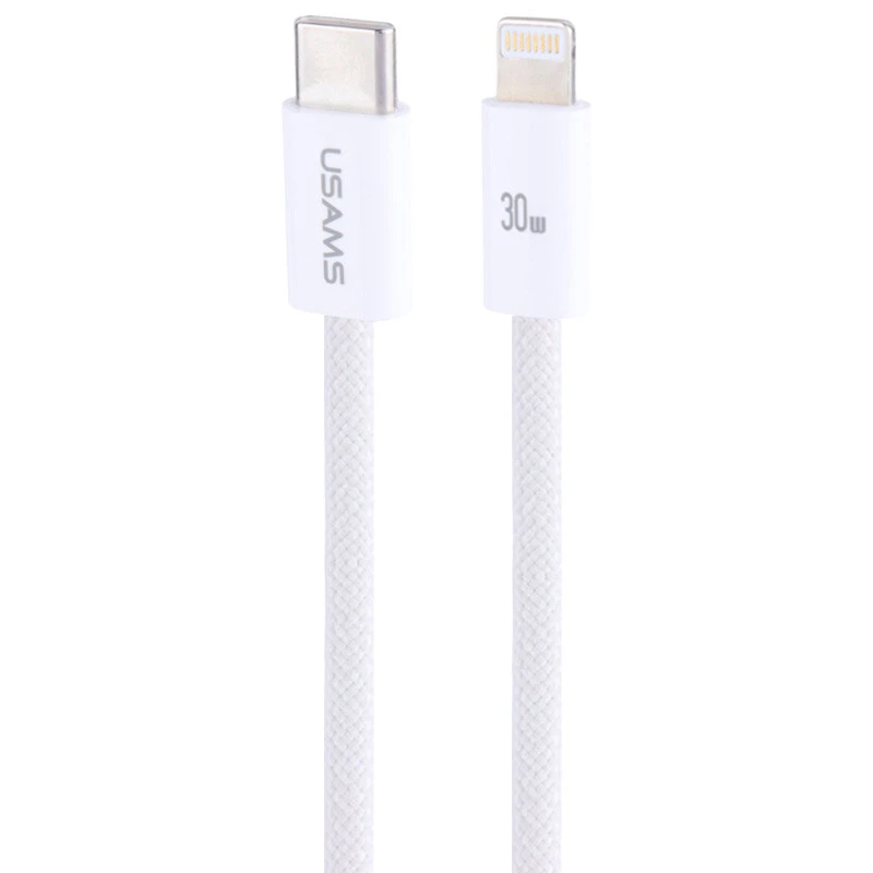 کابل تبدیل فست شارژ Usams US-SJ657 Type-C To Lightning PD 30W 1.2m