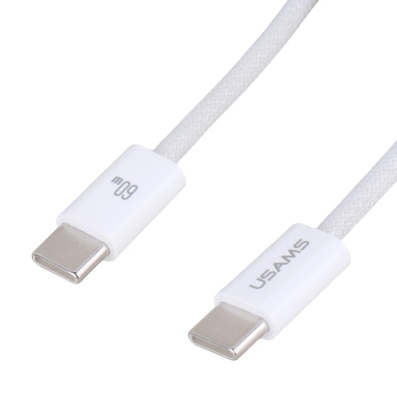 کابل تبدیل فست شارژ Usams US-SJ656 Type-C To Type-C PD 60W 1.2m