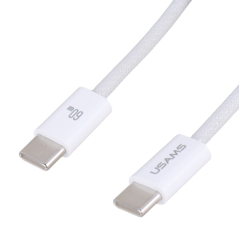 کابل تبدیل فست شارژ Usams US-SJ656 Type-C To Type-C PD 60W 1.2m