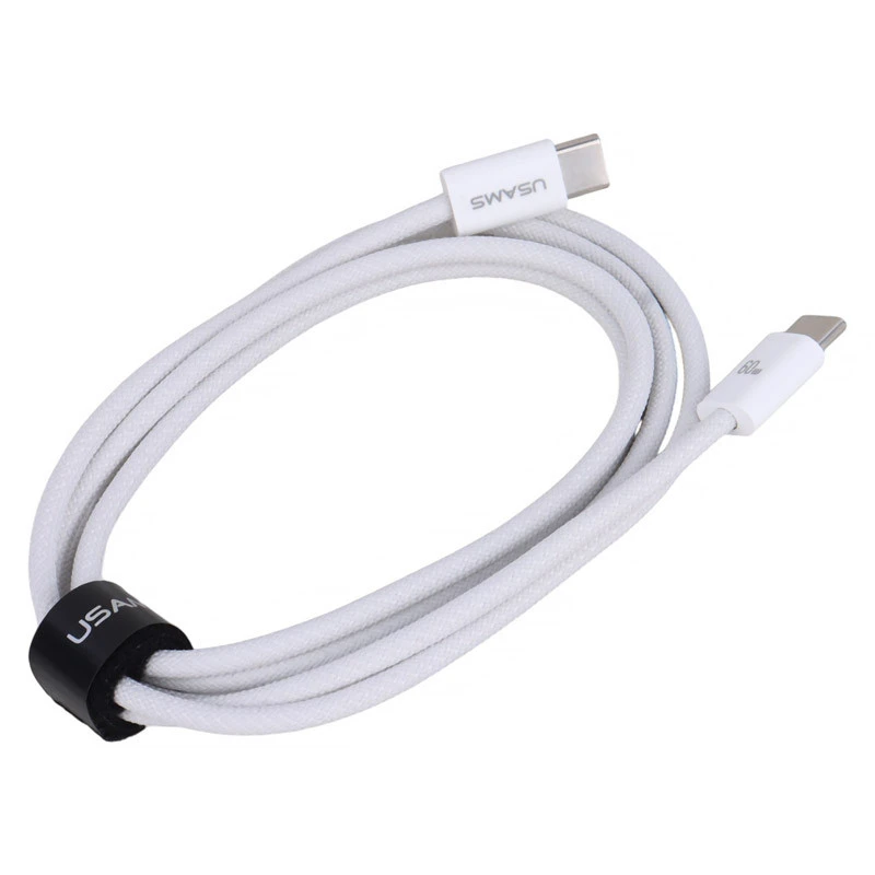 کابل تبدیل فست شارژ Usams US-SJ656 Type-C To Type-C PD 60W 1.2m