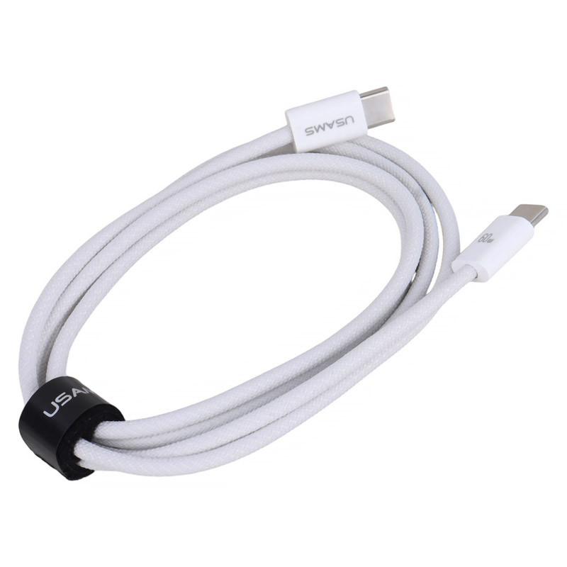 کابل تبدیل فست شارژ Usams US-SJ656 Type-C To Type-C PD 60W 1.2m