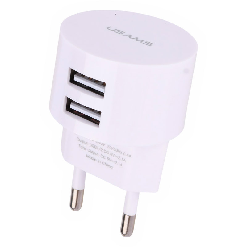 کلگی شارژ Usams US-CC080 2Port 2.1A 10.5W
