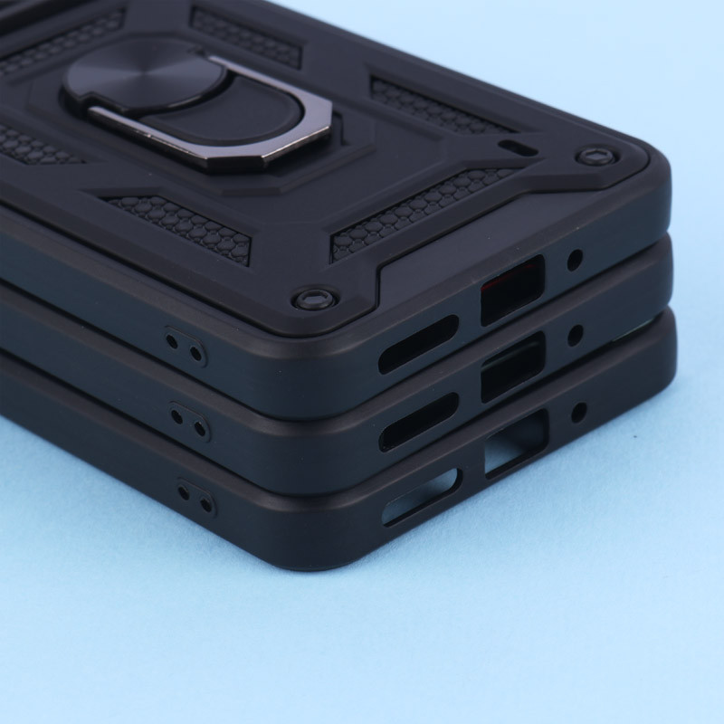 قاب ضد ضربه بتمنی محافظ لنزدار هولدردار شیائومی Redmi 13C / Poco C65