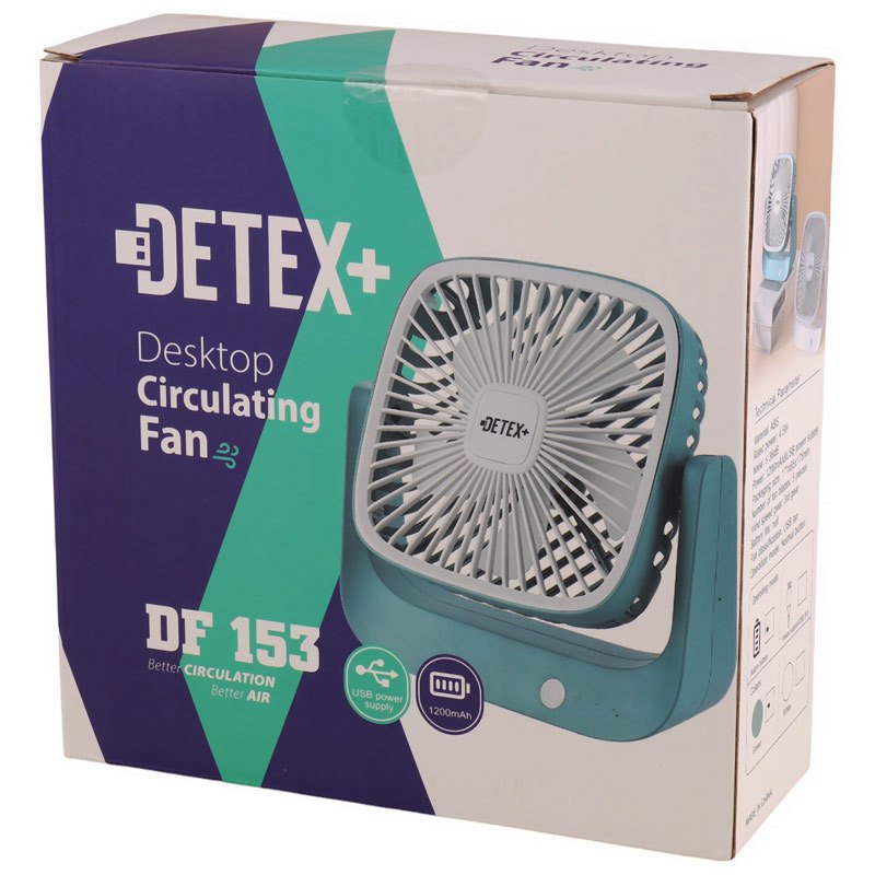 پنکه رومیزی شارژی Detex+ DF153