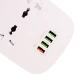 چند راهی 4 خانه برق کینگ استار KPS5135PD با کابل 2 متری + شارژر USB