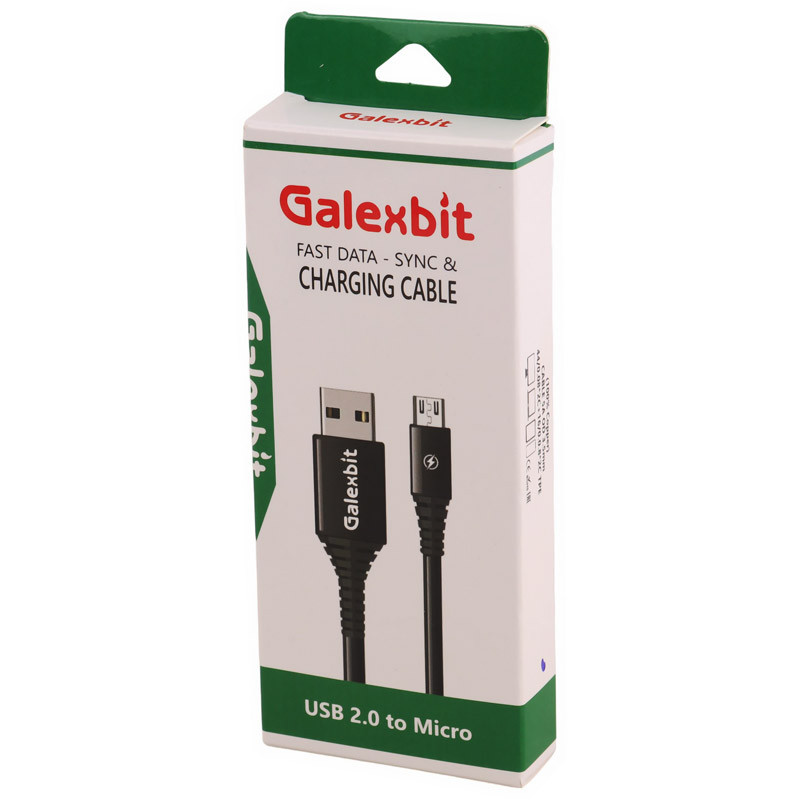 کابل میکرو یو اس بی فست شارژ Galexbit 5A 1m