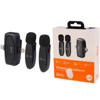 میکروفون یقه ای بی سیم Biva WM-03 Type-C/Lightning
